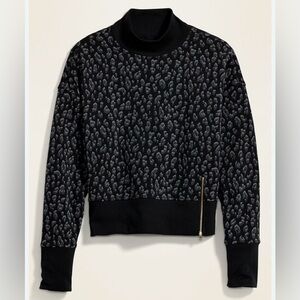 Old Navy Loose Mock Neck Side-Zip Sweatshirt